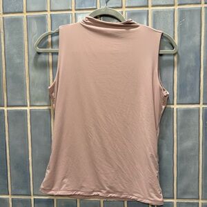 NWT Sleeveless Mock Neck Top in Dusty Rose